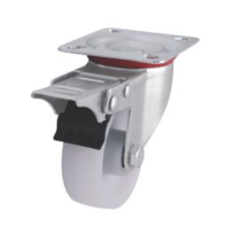 Essentials Braked Swivel Castor 70mm White