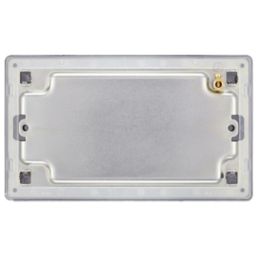 LAP  2-Gang Blanking Plate Slate Grey