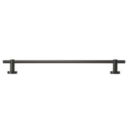 Croydex Epsom Flexi-Fix Towel Rail Black 701mm x 82mm x 54mm