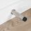 Eclipse Cylindrical Linear Wall Mounted Projection Door Stop 20 x 83mm Satin Stainless Steel