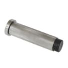 Eclipse Cylindrical Linear Wall Mounted Projection Door Stop 20 x 83mm Satin Stainless Steel