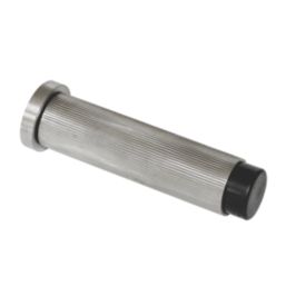 Eclipse Cylindrical Linear Wall Mounted Projection Door Stop 20 x 83mm Satin Stainless Steel