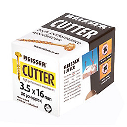 Reisser Cutter PZ Countersunk  High Performance Woodscrews 3.5mm x 16mm 200 Pack