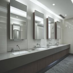 Infratap Tyne Polished Chrome  200mm Sensor 2 Tap Holes Bath & Basin Mixer Tap