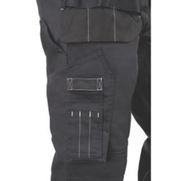 Dickies Holster Universal FLEX Trousers Black 32 W 32 L - Screwfix