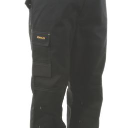 Stanley Derby Trousers Black 38" W 31" L
