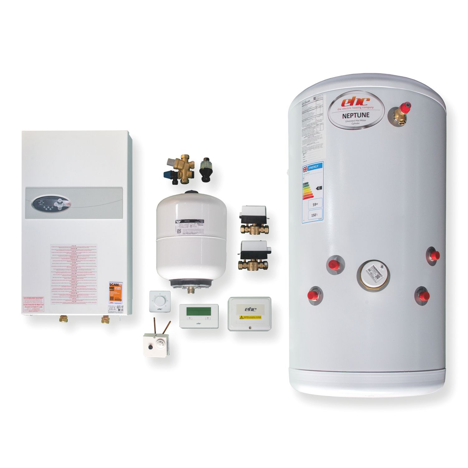 EHC Comet Electric 9kW System Boiler Kit with 180Ltr Cylinder (144TK)
