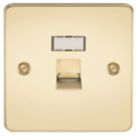 Knightsbridge  1-Gang RJ45 Ethernet Socket Polished Brass