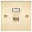 Knightsbridge  1-Gang RJ45 Ethernet Socket Polished Brass