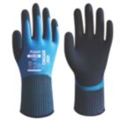 Wonder Grip WG-318 Aqua Gloves Blue Medium