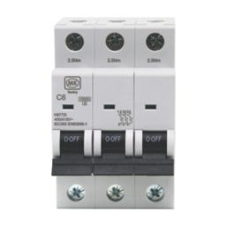 MK Sentry  6A 3-Pole C Curve 3-Phase MCB