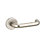 Urfic Pro5/1650 Fire Rated Lever on Rose Door Handles Pair Satin Stainless Steel
