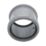 FloPlast  Push-Fit Double Socket Pipe Coupler Grey 110mm