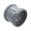 FloPlast  Push-Fit Double Socket Pipe Coupler Grey 110mm
