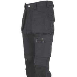 Scruffs Trade Flex Holster Womens Work Trousers Black Size 6 30 L -  Screwfix