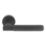 Smith & Locke Skiddaw Door Handle, Latch & Hinge Set Matt Black 6 Pcs