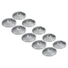 ETAL 22mm Pipe Collars Chrome 10 Pack