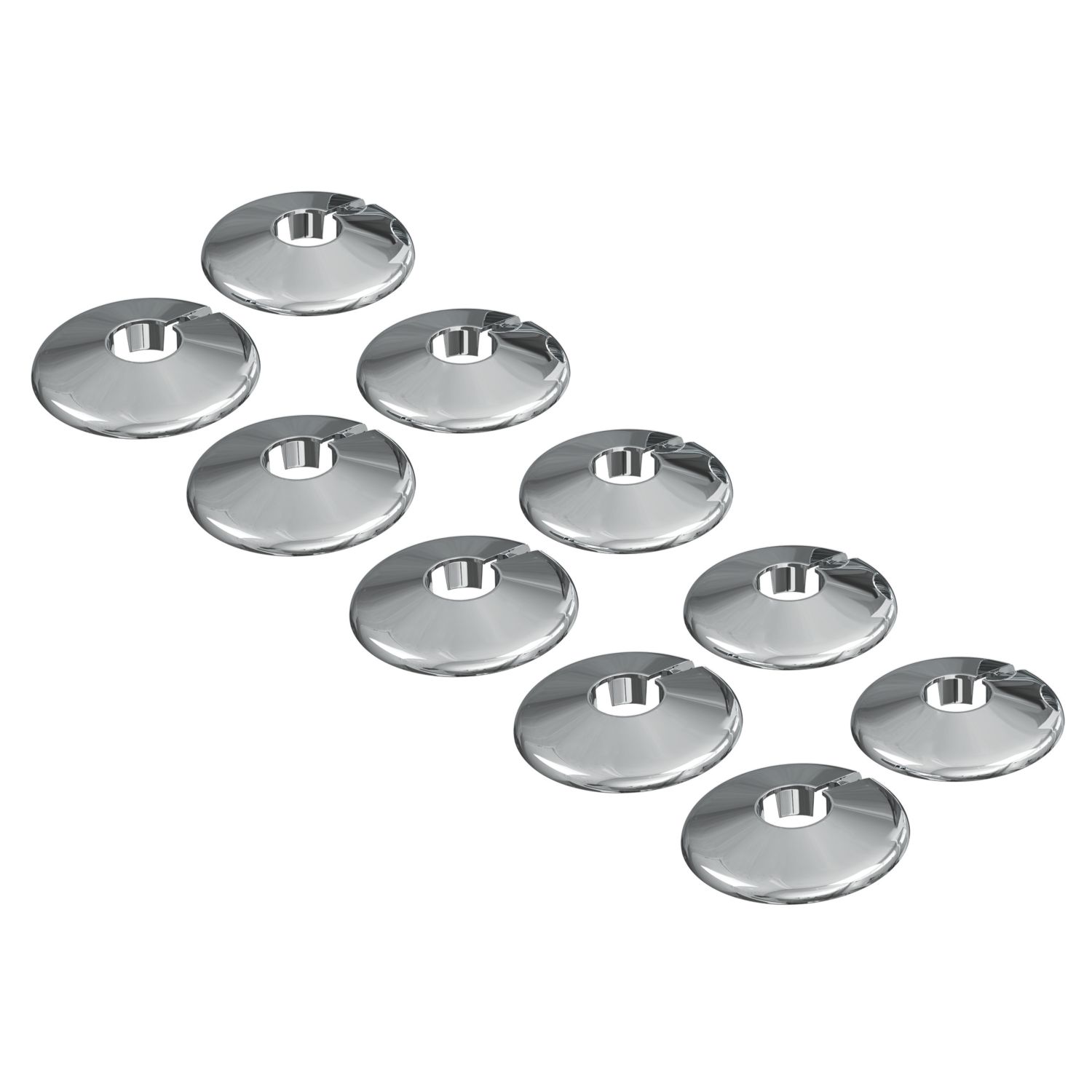 ETAL 22mm Pipe Collars Chrome 10 Pack (145AK)