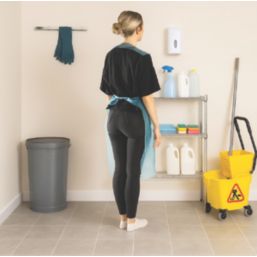 L-PRO  Polythene Aprons Light Blue 200 Pack