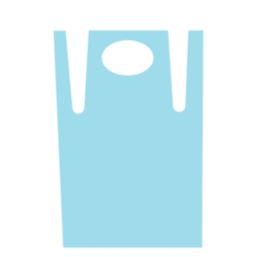 L-PRO  Polythene Aprons Light Blue 200 Pack