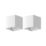 Calex Falerna Outdoor Rechargeable LED Up & Down Wall Lights With PIR & Photocell Sensor White 70lm 2 Pack