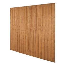 Forest Vertical Board Closeboard  Fence Panels Golden Brown 6' x 6' Pack of 4