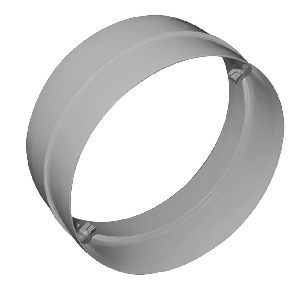 Manrose White Flat channel ducting connector (W)110mm