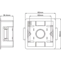 LAP  1-Gang Dry Lining  Boxes 35mm 10 Pack