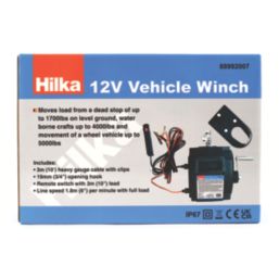 Hilka Pro-Craft 88992007 770kg Vehicle Winch 12V