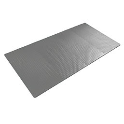 Interlocking Floor Tiles Grey 20mm 8 Pack