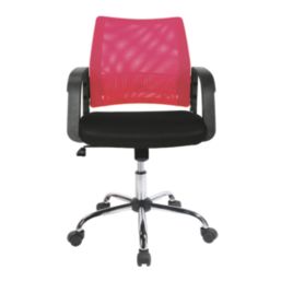 Nautilus Designs Calypso Medium Back Task/Operator Chair Raspberry