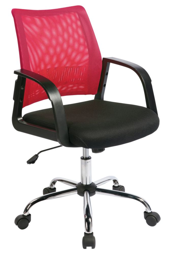 Nautilus Designs Calypso Medium Back Task/Operator Chair Raspberry ...