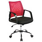 Nautilus Designs Calypso Medium Back Task/Operator Chair Raspberry
