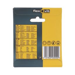 Flexovit Delta A203F 80 Grit 6-Hole Punched Multi-Material Sanding Triangles 95mm x 95mm 6 Pack