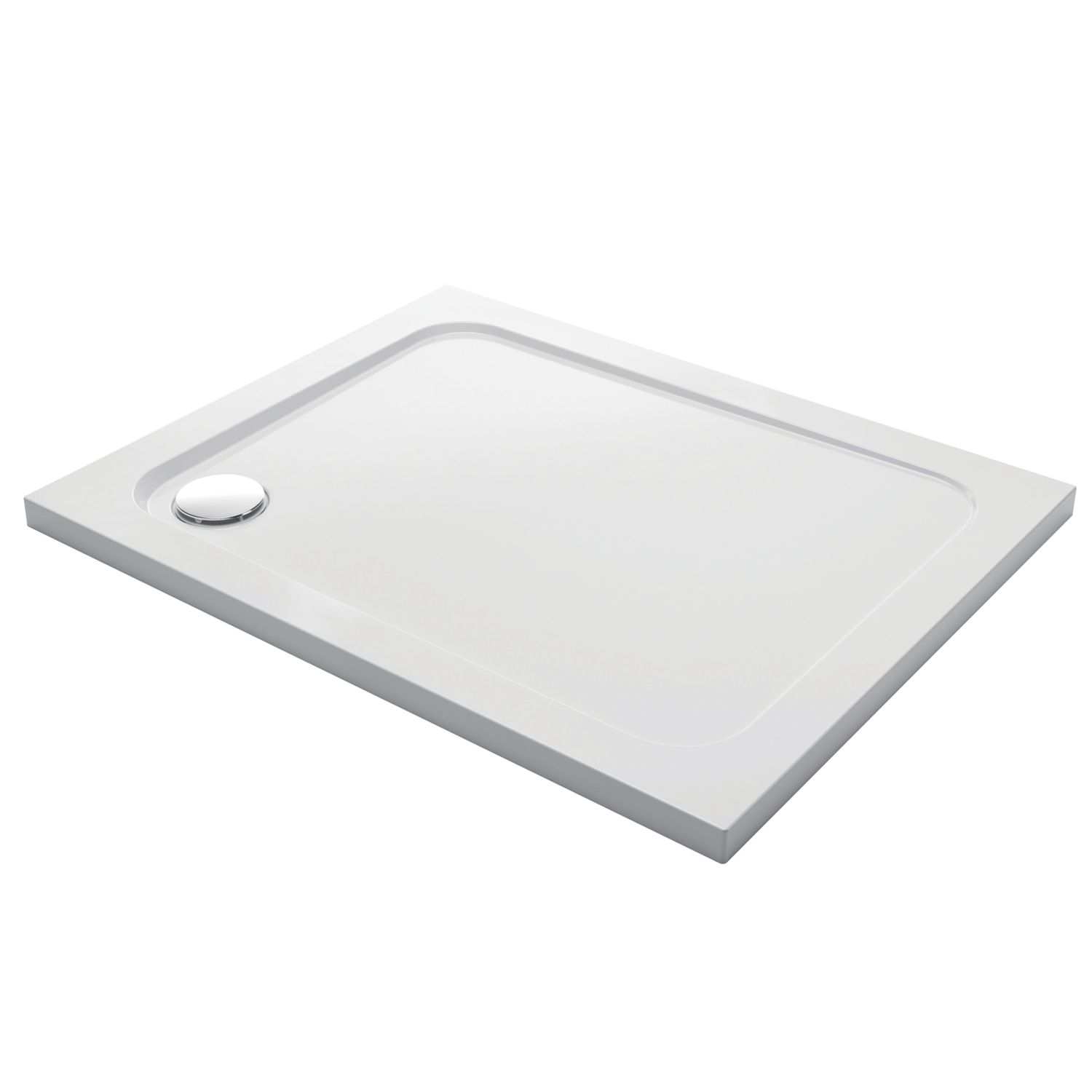 Mira Flight Low Corner Waste Rectangular Shower Tray White 1200mm x 760mm x 40mm (145RX)