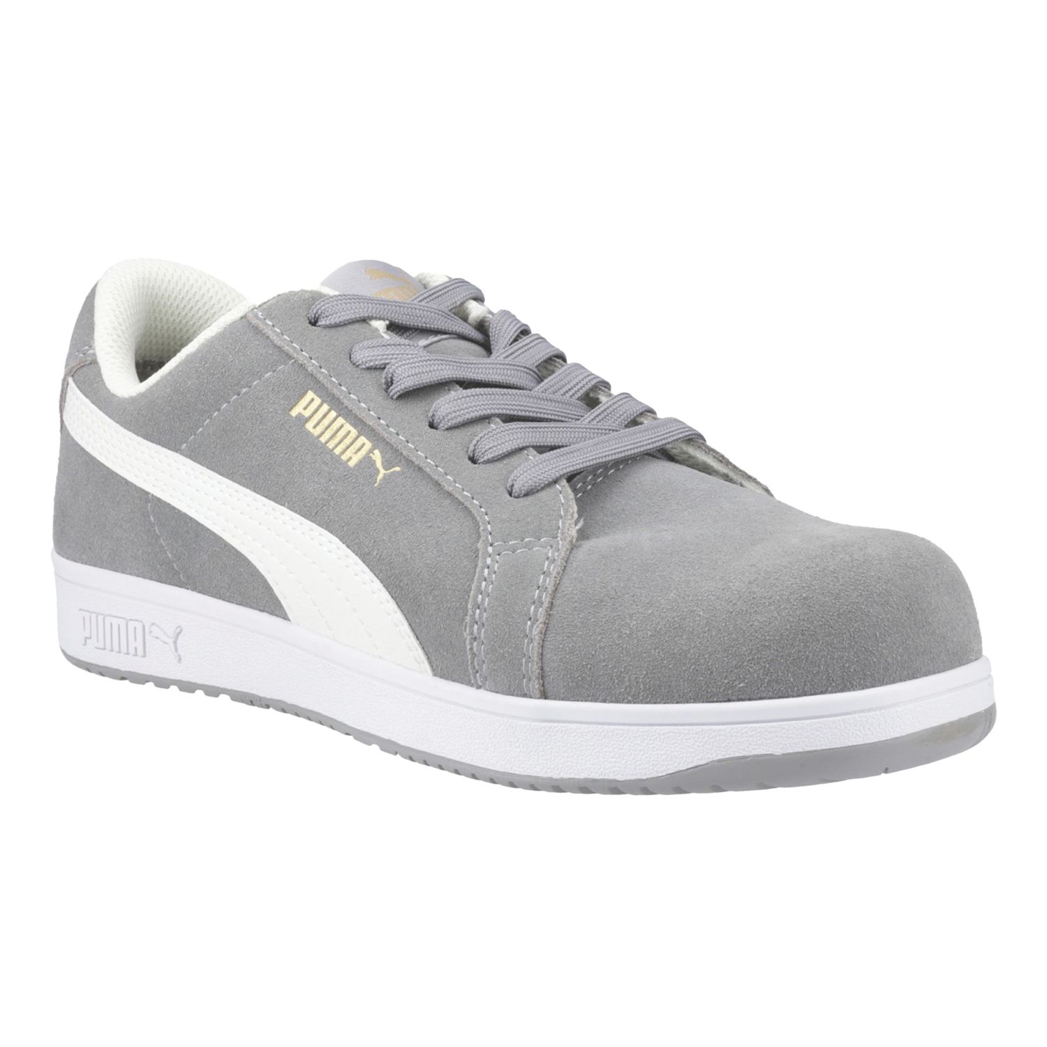 Puma Iconic Low Size 8 Grey Safety Trainers (145VW)