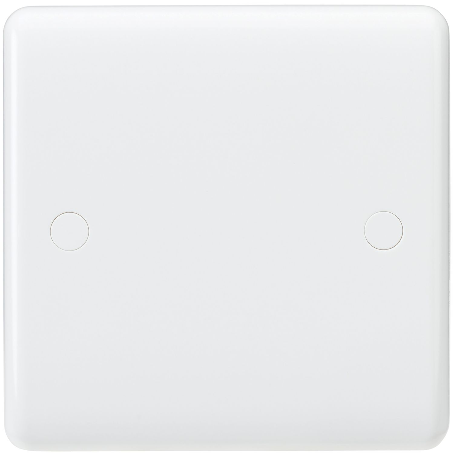 Knightsbridge Curved Edge 1-Gang Blanking Plate White (145YA)