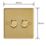 Varilight V-Pro 2-Gang 2-Way LED Dimmer Switch  Polished Brass with Colour-Matched Inserts