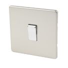 Varilight  10AX 1-Gang 2-Way Light Switch  Satin Chrome