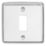 Knightsbridge  1-Module Grid Faceplate Polished Chrome