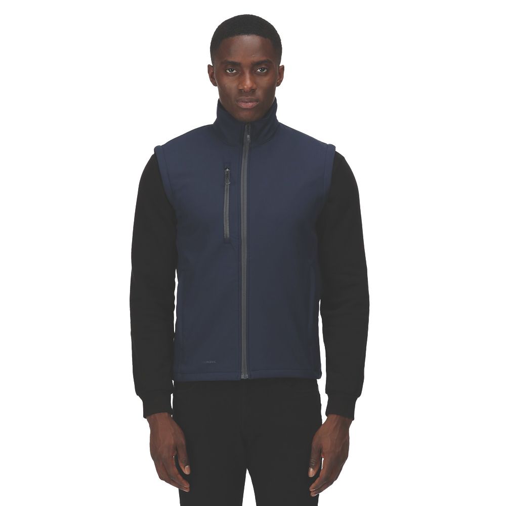 Regatta Honestly Made Softshell Bodywarmer Navy X Large 43.5