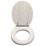 Croydex Maitland Soft-Close with Quick-Release Flex-Fix Toilet Seat Moulded Wood White