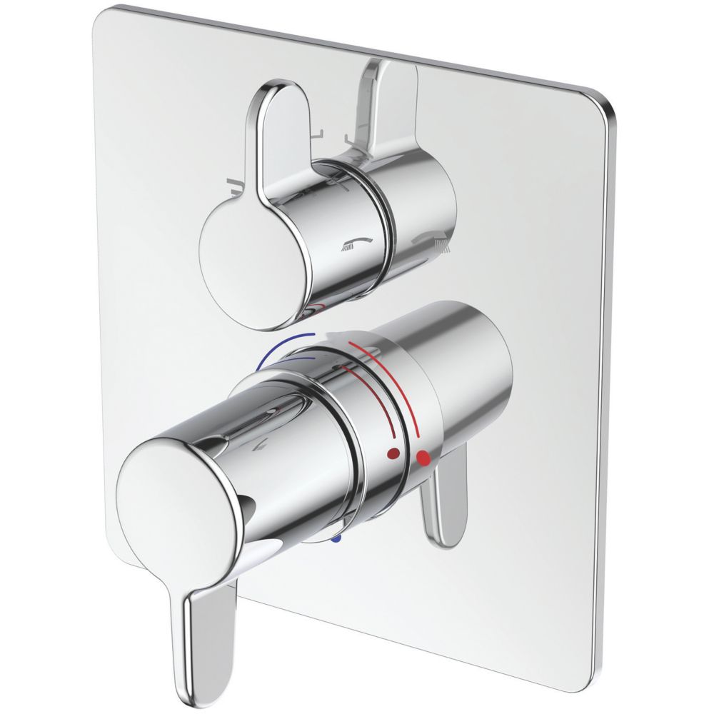 Ideal Standard Easybox Concealed Built-In Thermostatic Shower Mixer with Diverter Fixed Chrome