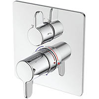Ideal Standard Easybox Concealed Built-In Thermostatic Shower Mixer with Diverter Fixed Chrome