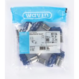 Wavin Tigris  Multi-Layer Composite Press-Fit Adapting 90° BSP Male Elbows 0.75" x 25mm 10 Pack