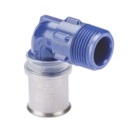 Wavin Tigris  Multi-Layer Composite Press-Fit Adapting 90° BSP Male Elbows 0.75" x 25mm 10 Pack