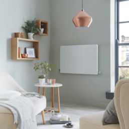 Towelrads Vetro 600mm x 800mm 2166BTU White Horizontal Designer Radiator