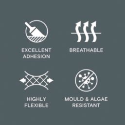 LickPro 5Ltr Smooth Grey 08 Masonry Paint