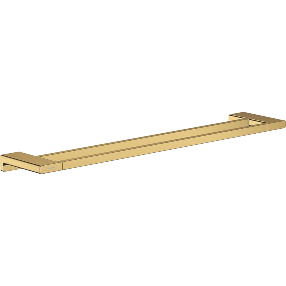Hansgrohe AddStoris Double Bath Towel Rail Polished Gold Optic 648mm x 124mm x 32mm