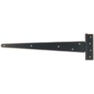 GateMate Black Straight Medium Tee Hinges  140mm x 18" x 450mm 2 Pack